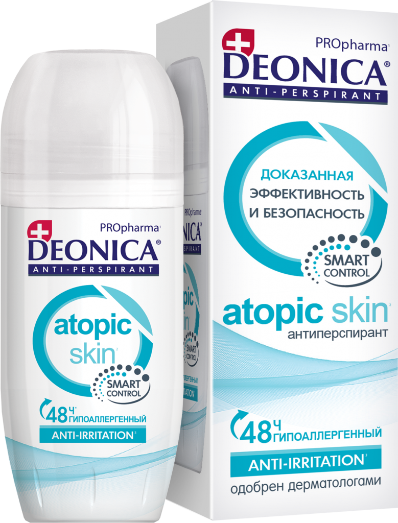 АНТИПЕРСПИРАНТ РОЛИК DEONICA PROPHARMA ATOPIC SKIN, 50 мл — Deonica